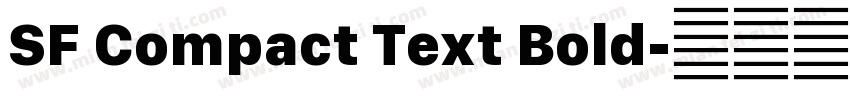 SF Compact Text Bold字体转换